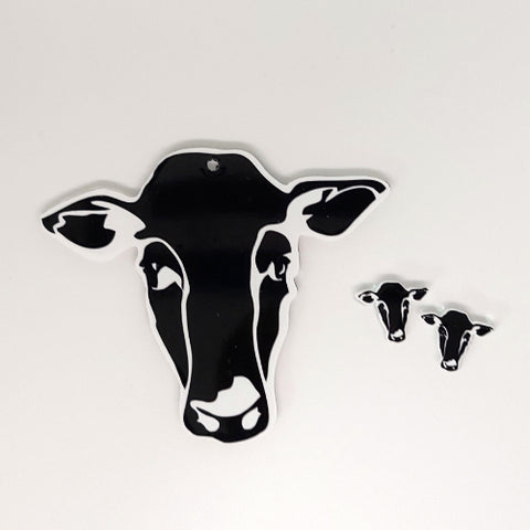Cow Head Acrylic Blank Shape ~ Multiple Sizes