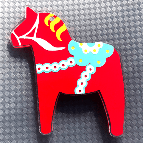 Dala Horse Shaped Acrylic - CraftChameleon