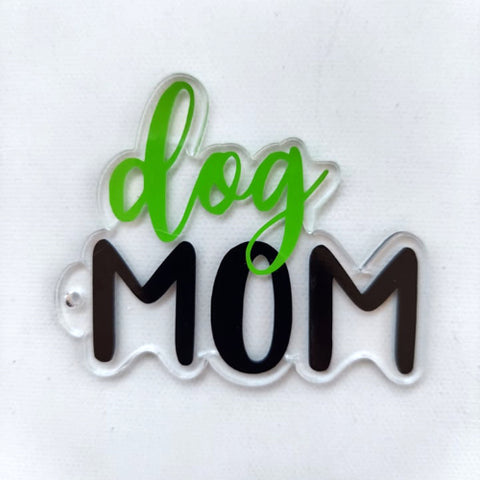 Dog Mom Word Art Shaped Acrylic
