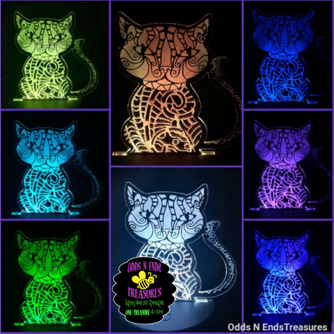 Cat Doodle Cat Light Base Design by ONE Designs DESIGN ONLY