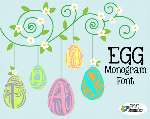 Egg Monogram Font