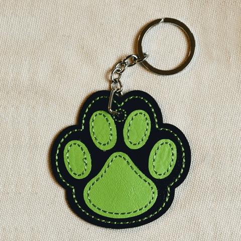 In The Hoop Embroidery Faux Leather 3" Paw Print Design Only