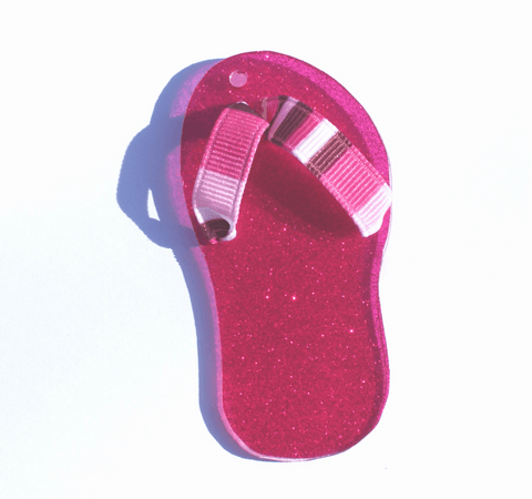 Single Flip Flop Acrylic Shape - CraftChameleon