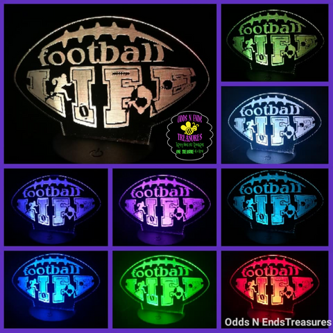 Football Life Light Base Design by ONE Designs DESIGN ONLY