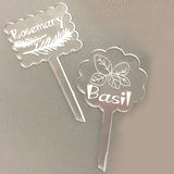 Acrylic Blank Garden Stakes easy to etch or apply vinyl