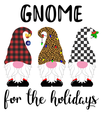 Gnome for the Holidays Sublimation Digital Design
