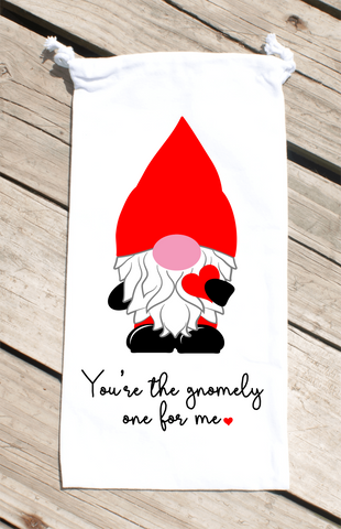 You're the Gnomely One for Me Wordart Digital Design