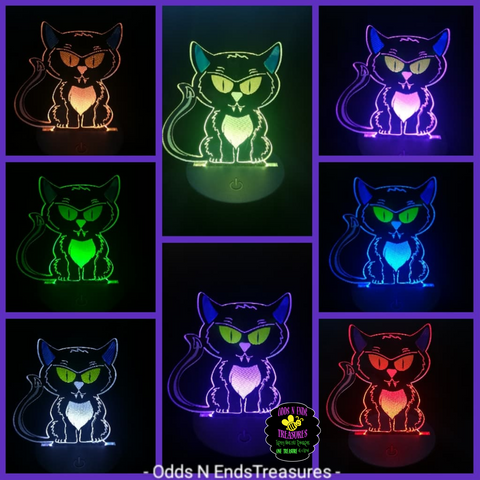 Halloween Cat Light Base Design by ONE Designs DESIGN ONLY