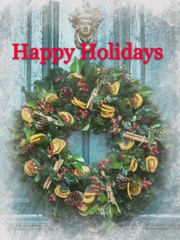 Happy Holidays Garden Flag Sized Sublimation Transfers