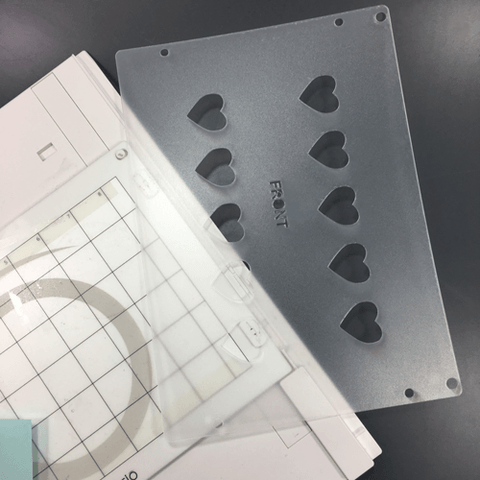 1" Heart Plastic Template for Etching - CraftChameleon
