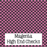 High End Checks ~ Leon's Pattern ~ Vinyl, Leatherette, HTV, Acrylic, Sublimation