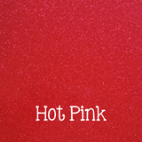 12 x12 Glitter Leatherette Vinyl Faux Leather Sheets - Hot Pink