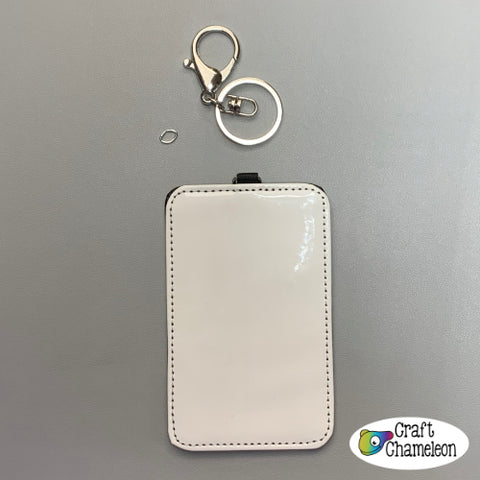 Sublimatable Card Holder Keychain
