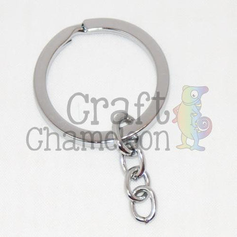 Set of 25 ~ Split Key Ring and Chain - CraftChameleon
