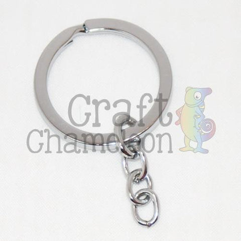 Set of 25 ~ Split Key Ring and Chain - CraftChameleon