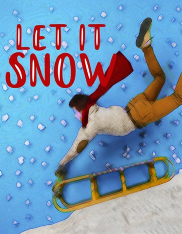Let it Snow Garden Flag Sized Sublimation Transfers