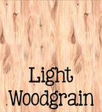Acrylic Post it Note Pad Holders - Woodgrain ~ Light