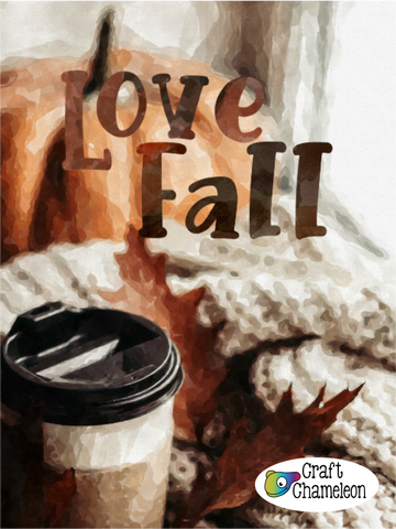 Love Fall Sublimation Digital Design