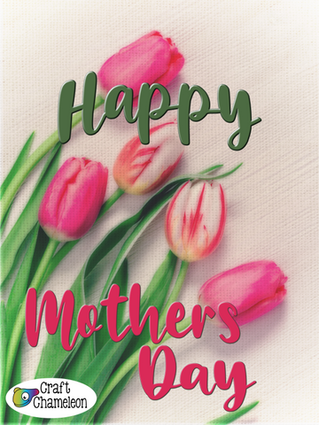 Mother's Day Tulips Sublimation Design Only
