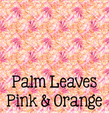 Palm Leaves ~ Leon's Pattern ~ Vinyl, Leatherette, HTV, Acrylic, Sublimation