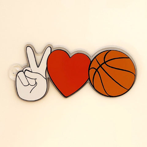 Peace Love Sports Acrylic Blank Shape