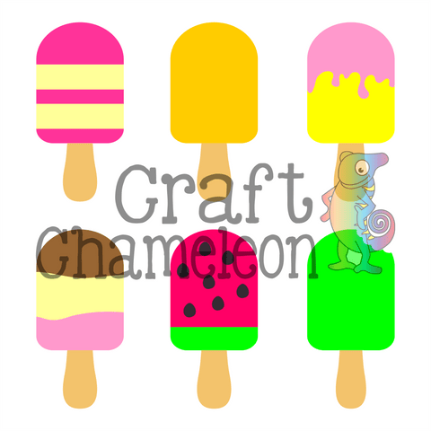 Popsicle Digital Design - CraftChameleon