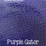 12 x 12 Leatherette Vinyl Faux Leather Sheets - Purple Gator Embossed