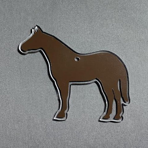 Quarter Horse Shaped Acrylic Blank ~ Multiple Sizes