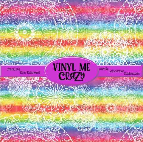 Rainbow Lace by VMC ~ Vinyl, Leatherette, HTV, Acrylic, Sublimation