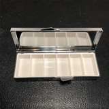 Silver Tone Rectangle Pill Box