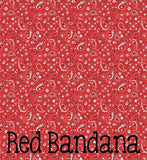 Acrylic Post it Note Pad Holders - Bandana ~ Red