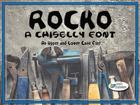 Rocko ~ A Chiselly Font