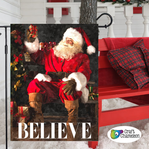 Believe Santa Digital Sublimation Design