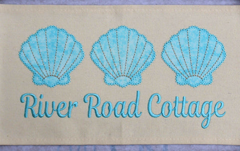 Embroidery Seashell Trio Design Only