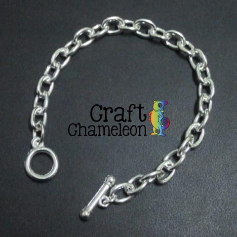 Sets of 5 and 25 ~ Silver Plate Chain Link Charm Bracelet 6" and 7.5" - CraftChameleon