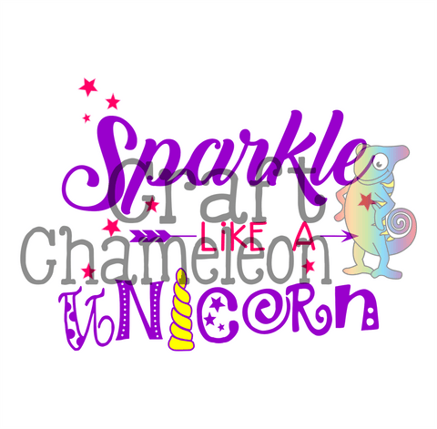 Sparkle Like a Unicorn Wordart Digital Design - CraftChameleon