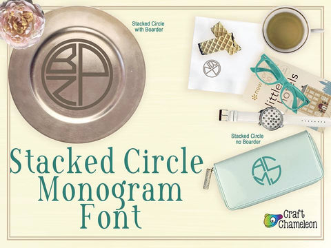 Stacked Circle Monogram ~ Monogram Font
