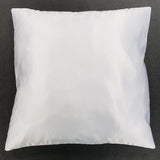 White Polyester Pillow Cover Blank 18" x 18"