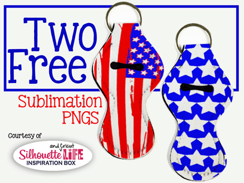 American Flag Lip Balm Holder Sublimation Design Only