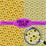Sunflower Stripes by VMC ~ Vinyl, Leatherette, HTV, Acrylic, Sublimation
