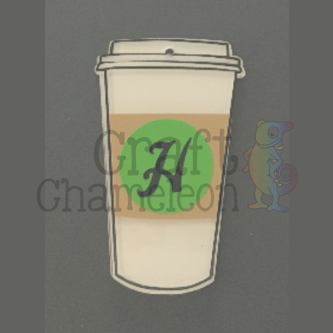 Acrylic Travel Coffee Cup Shape - CraftChameleon
 - 1