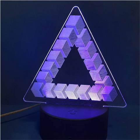 Triangle Illusion Light Base Design by ONE Designs DESIGN ONLY