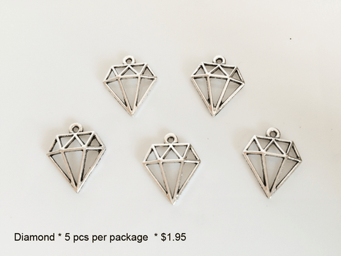 Diamond Shaped Charms - CraftChameleon