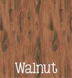Acrylic Post it Note Pad Holders - Woodgrain ~ Walnut