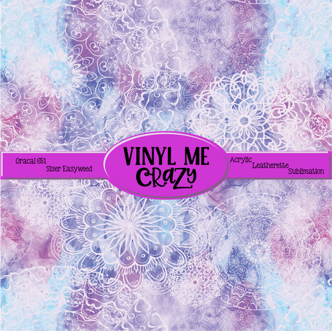Watercolor Lace by VMC ~ Vinyl, Leatherette, HTV, Acrylic, Sublimation