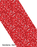 Sublimation Transfer Patterns for Polyester Mask - Bandana - Red