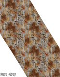 Sublimation Transfer Patterns for Polyester Mask - Rust - Grey