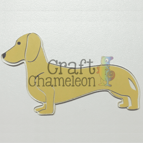 Dachshund Dog Weiner Dog Acrylic Shape - CraftChameleon
 - 1