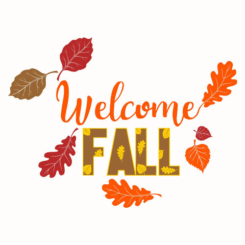Welcome Fall Wordart Digital Design
