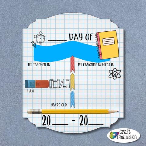 School Dry Erase Sublimation Digital Design